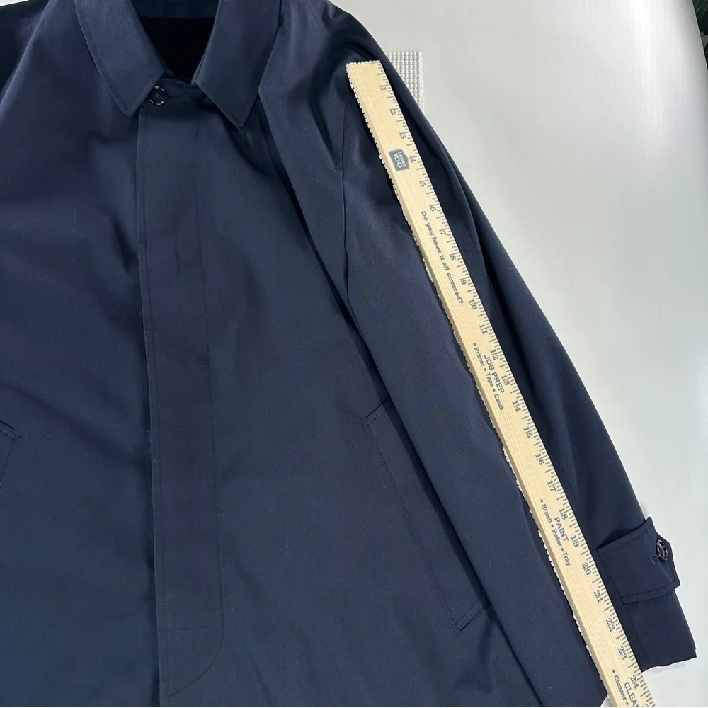 Casualcraft lined overcoat removable liner navy men 40R